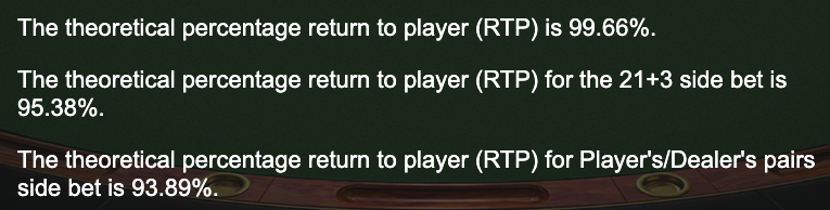 Return To Player of Blackjack Surrender